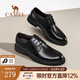 Camel (CAMEL) leather shoes for men 2025 autumn commuting wedding groom gentleman cowhide formal business casual shoes G15S213081 black 42