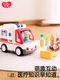He Jiangong ambulance toy electric children's boy and girl car simulation model electric early education toy car early education remote control engineering vehicle