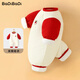 Badi Badi new baby quilted jumpsuit autumn and winter men and women baby warm clothes red scarf bear 80cm