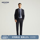 HECHTER Suit Shopping Mall Same Style Business Formal Men's 100% Wool Suit DX11601 Dark Sapphire Blue (Top) 52