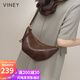viney包包女包牛皮斜挎包轻奢品牌单肩饺子包生日礼物高级感送女友老婆