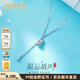 Lao Fengxiang platinum hollow adjustable fortune and fortune double to gold beads tassel fortune gourd set chain platinum jewelry white gold about 3.93g