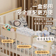 JPHZNB bedside storage bag hanging bag crib storage hanging basket bedside baby diaper table side diapers cream white - full-enclosed hanging basket storage