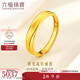 Lukfook Schmuck, reines Gold, die Zeit vergeht, Goldring, Ehering für Herren, offener Ring, lebendiger Ring, solider Preis G01G0013DS 4,01 Gramm (einschließlich Arbeitskosten 200 Yuan)