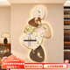 Beautiful and pure light luxury stone running entrance decorative painting entrance door mural 2025 new nine fish advanced induction hanging painting Z7205-Shilai running 40*80 ordinary model crystal porcelain anti-scratch without light model frameless crystal porcelain anti-scratch picture + simulated DIY green plants + hydroponic vases