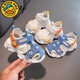 G.duck1-6 years old children's sandals men's summer new style 2 shoes 3 non-slip 5 soft bottom boys' Baotou boys' baby shoes blue size 28 shoes inner length 17.3cm