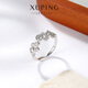 XUPING Xuping Jewelry Small Bubble Ring Girls Daily Versatile Commuting Student Accessories X001221651 Ring (Not Adjustable 8#
