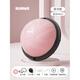 Langwei wave speed ball semicircular balance ball yoga ball thickened explosion-proof Pilates yoga trainer speed ball fitness equipment pink-46cm