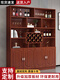 Yusenyi wine cabinet against the wall living room home red wine storage cabinet modern simple wine cabinet sideboard integrated entrance cabinet customization 150 long European style door 4 doors gray white double door