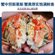 Guoxun Super Large Cooked Frozen Bread Crab Yellow Dao Crab Total Net Weight 1.6 Jin Jin equals 0.5 kg - 2.4 Jin Jin equals 0.5 kg 2 pack deep sea caught large crab full of yellow King crab imported from the UK
