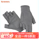 SIMMS Sun Protection Gloves SOLARFLEX Fishing Special Gloves Luya Spring, Summer, Autumn and Winter Warm, Wear-Resistant, Comfortable and Breathable Gray M