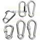 He Jian Gong 304 stainless steel spring buckle carabiner safety buckle key chain gourd buckle nut spring belt ring buckle dog chain buckle M12 (quick connect ring)