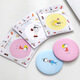Portable Mirror Cartoon Mini Student Portable Folding Double-Sided Pattern Small Mirror New Handheld Makeup Mirror Cartoon Makeup Mirror 1