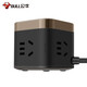 Bull (Bull) Rubik's Cube USB Socket Automatisches Überladen von Black Square Row Plug-In Voll-Stromausfall-Platine Kabel-Board-Multi-USB-Socket Fast-Lade-Ladegerät 1,5 m UU215T [3 Plug-in + 3 USB]