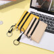 Jiemo Coin Wallet Women Leinwand Handhält kleiner Beutel Student Kurzmini kleiner Geldbeutel Kartenbeutel Herren Reißverschluss Key Coin -Tasche Schwarz