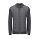 YOUNGOR sweater jacket men's all-wool stand-up collar zipper cardigan all-wool knitted wool matching 2025 shopping mall same style dark gray YWQW615274CKA L 105cm (recommended 145-165Jin Jin equals 0.5 kg)
