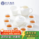 SUSHI CERAMICS plain-fired white porcelain Kung Fu tea set Dehua China white gift ceramic tea set tea cup tea cover J0444