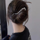 Two lifetimes ins simple and cold hair clip frog clip high-end feel back head hair twist clip large headdress hair card silver