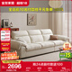 Quanyou Home Fabric Sofa Living Room Modern Simple Small Apartment Straight Row Removable and Washable White Ou Sofa Home