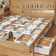 Under-the-bed storage box household flat pulley drawer-type clothes quilt under bed plastic organizing storage box storage box white 100*50*16.5cm one pack