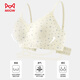 Catman Small Breast Gathering Soufflé Floral Girly Cute Underwear Women's Seamless Pull-Up Teen Bra