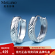 Meluxe platinum earrings for women PT950 platinum car flower sparkling earrings birthday gift for girlfriend and wife E14196 about 3.61g