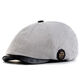 Yunqiang newsboy hat men's retro corduroy newsboy hat men's autumn and winter British versatile painter's octagonal hat plus velvet to keep warm, light gray, one size fits all, suitable for head sizes 57-59