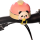 Midelei Fahrradklingel für Kinder, Mountainbike, niedlicher Cartoon, Internet, Promi, Balance, Auto, Roller, Radfahrer, drückt super laute Hupe, rosa Fahrradklingel + umgekehrter Bär
