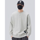 HTKD Henley Collar Sweatshirt Men's Spring and Autumn 2025 New trbottom Loose Casual Long Sleeve Bottom Shirt Light Gray M_100-120Jin Jin equal to 0.5kg