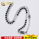 CHINA GOLD Platinum Electric Black Gold Half Beads and Dzi Beads Chain Platinum Electric Black Gold Half Beads and Dzi Beads Chain Approximately 31.03g