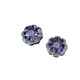 Xidian Natural Tanzanite Petal Earrings for Women 925 Sterling Silver Amethyst Light Luxury Flower Earrings as Gifts for Friends Natural Tanzanite Earrings Whole Body Sterling Silver