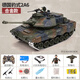OSPIRO德国品质遥控车遥控虎式坦克履带式金属充电动可发射儿童玩具礼物 合金履带50cm德国豹 火力一电
