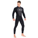 YonSub 1.5mm men's and women's one-piece wetsuit warm long-sleeved swimsuit adult unisex summer freediving black S (50-60)kg