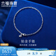 Lukfook Jewelry Platinum 950 Platinum Bracelet Cross Chain Women's Gift Price L04TBPB0015 2.63g (including labor cost 247 yuan)