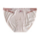 Universal Ice Silk Seamless Sexy Underwear Women's Summer Thin Hollow High Slit Breathable Low Waist Briefs White 12% off for orders over 5 pieces One size fits all