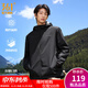 361 Sports Hooded Jacket Men's 2025 Autumn and Winter Windproof and Water-Repellent Outdoor Charge Men's Casual Jacket Women Recommended Super Black XL