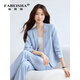 Fabesa small temperament commuter suit for women spring and autumn new formal fashion suit jacket for women black suit + trousers M