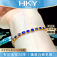 HEEKAIYI Royal Sapphire Bracelet Women's Diamond Bracelet Luxury Jewelry Chinese Valentine's Day Birthday Gift for Wife and Girlfriend Selected 11.8 Carats - Royal Sapphire Bracelet
