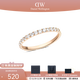 Daniel Wellington DW Ring 2025 New Streamer Series Ring Birthday Anniversary Gift for Girlfriend or Boyfriend Rose Gold No. 50 DW00401603