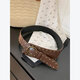 Hao Fanjie wide belt decoration women's brown girdle retro rivet belt sweater skirt coat jeans personalized accessories belt brown belt irregular rivets
