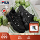 FILA official pea plus velvet shoes dad shoes 2025 winter new casual thick-soled sports shoes men's shoes black-BK 42.5