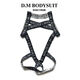 DM men's jumpsuit thong ring letter shoulder strap sexy sexy ring underwear hollow personality gay lilac M M100-115Jin Jin is equal to 0.5 kg