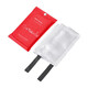 Flame Warrior Fire Blanket Fire-fighting Special Fire Blanket Fire Mat Kitchen Home Escape Fiberglass Silicone 1.5M Fire Blanket + Free Glove Hook Upgraded and Thickened