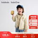 Balabala children's clothing baby coat children's tops boys and girls clothes 2025 autumn fake two pieces cute 208325105212