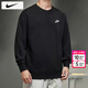 Sudadera Nike (NIKE) para hombre 25 nueva ropa deportiva de invierno para correr, camiseta de manga larga, jersey informal transpirable, chaqueta de cuello redondo BV2667-010/publicar imágenes para regresar 5 XL 180 peso 150 ~ 170 Jin Jin equivale aproximadamente a 0,5 kg