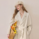 Xiangying double-sided woolen coat for women 2025 winter new woolen mid-length high-end white woolen coat off-white M 160/84A/95-110Jin Jin equals 0.5 kg