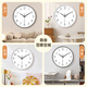 BBA wall clock living room simple clock wall hanging fashion home bedroom living room clock hanging watch quartz 26cm white