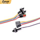 ZAVE host switch cable restart cable 50cm red and black computer boot restart cable (2 pieces)
