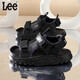 Lee children's shoes summer children's sandals for girls anti-slip soft bottom Velcro breathable beach shoes for boys black 27 recommended foot length 166mm