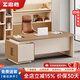 Zhongsheng Office Furniture E0 level light luxury desk boss desk and chair combination simple modern financial desk supervisor manager desk desk 2.2 meters boss desk + boss chair